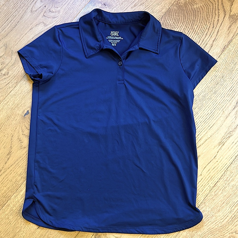 Athleta Girl black polo size 14